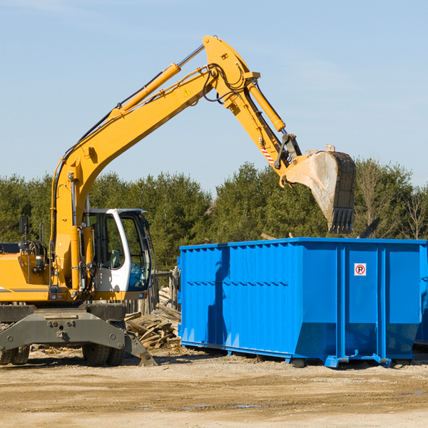 how does a residential dumpster rental service work in Hankins New York